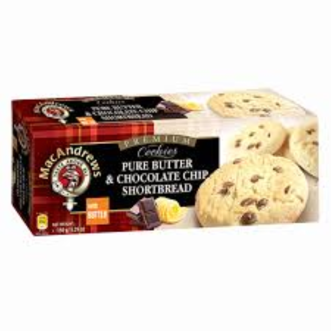 MAC ANDREWS PREMIUM P/BUTTER& CHOC CHIP S/BREAD 150G